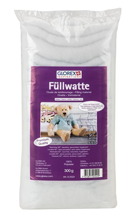 Glorex Füllwatte weiss und braun