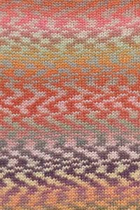 Lang Cloud FUNKY 1077.0024 ZIEGEL/AUBERGINE/EFEU/ROSA 100 gr