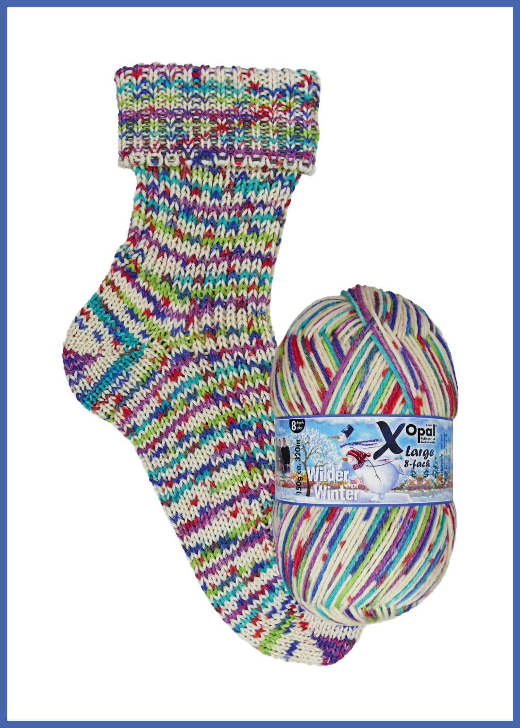 OPAL X-Large Wilder Winter 8-fach 11180