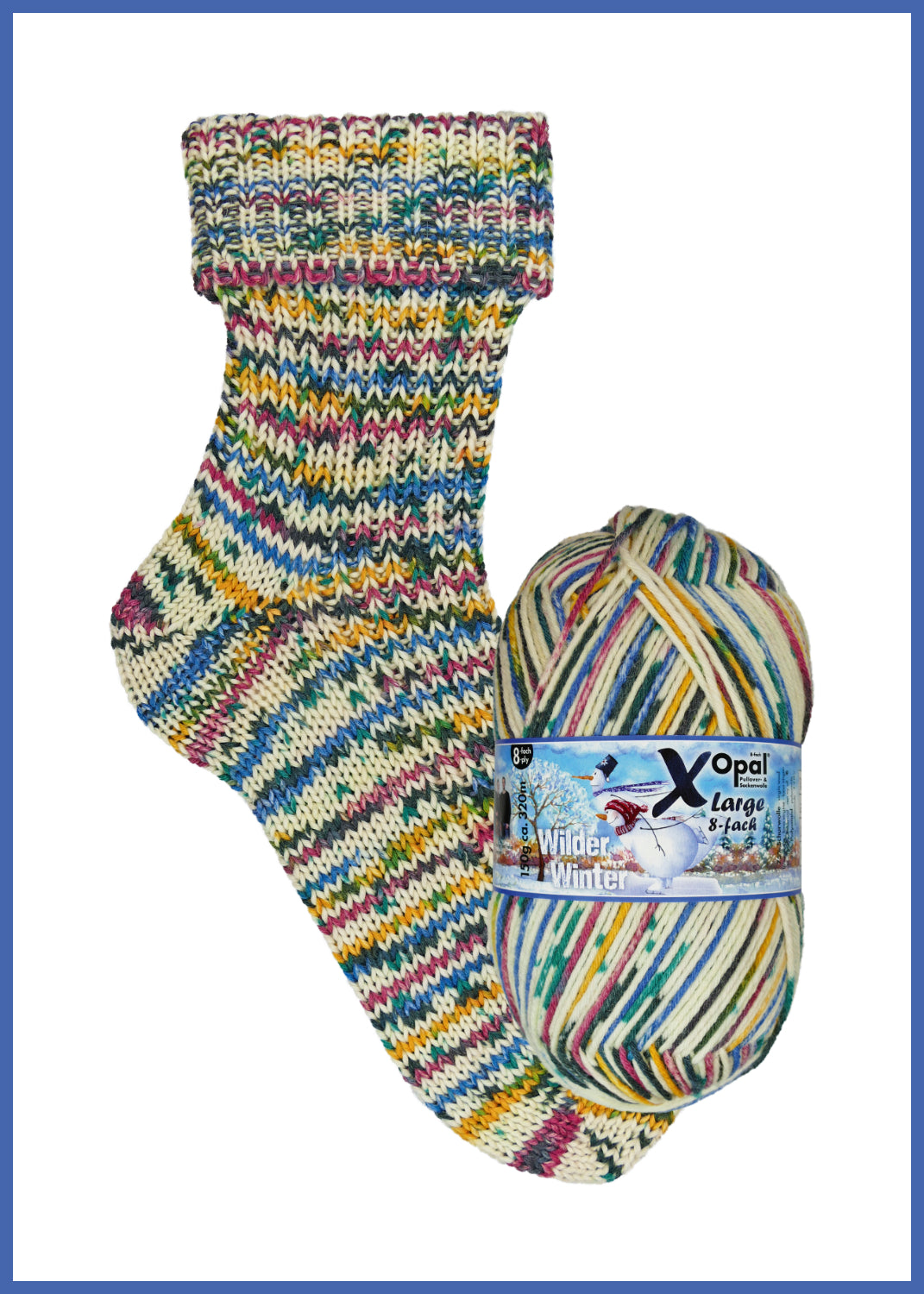 OPAL X-Large Wilder Winter 8-fach 11181