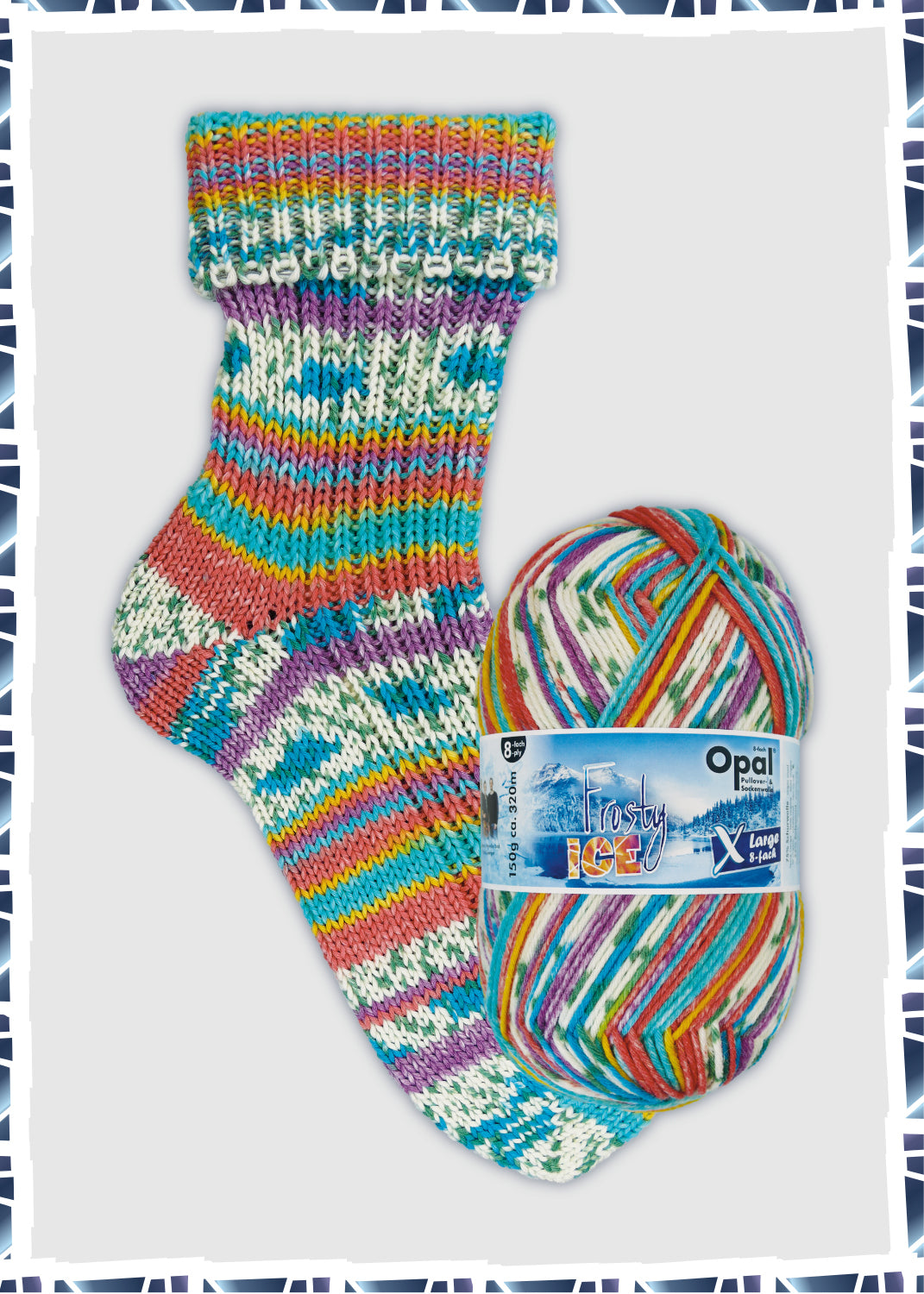 OPAL X-Large Frosty Ice 8-fach 11350