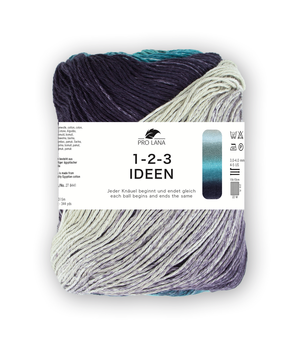Pro Lana 1-2-3 Ideen 278441.0010 OZEAN 100 gr