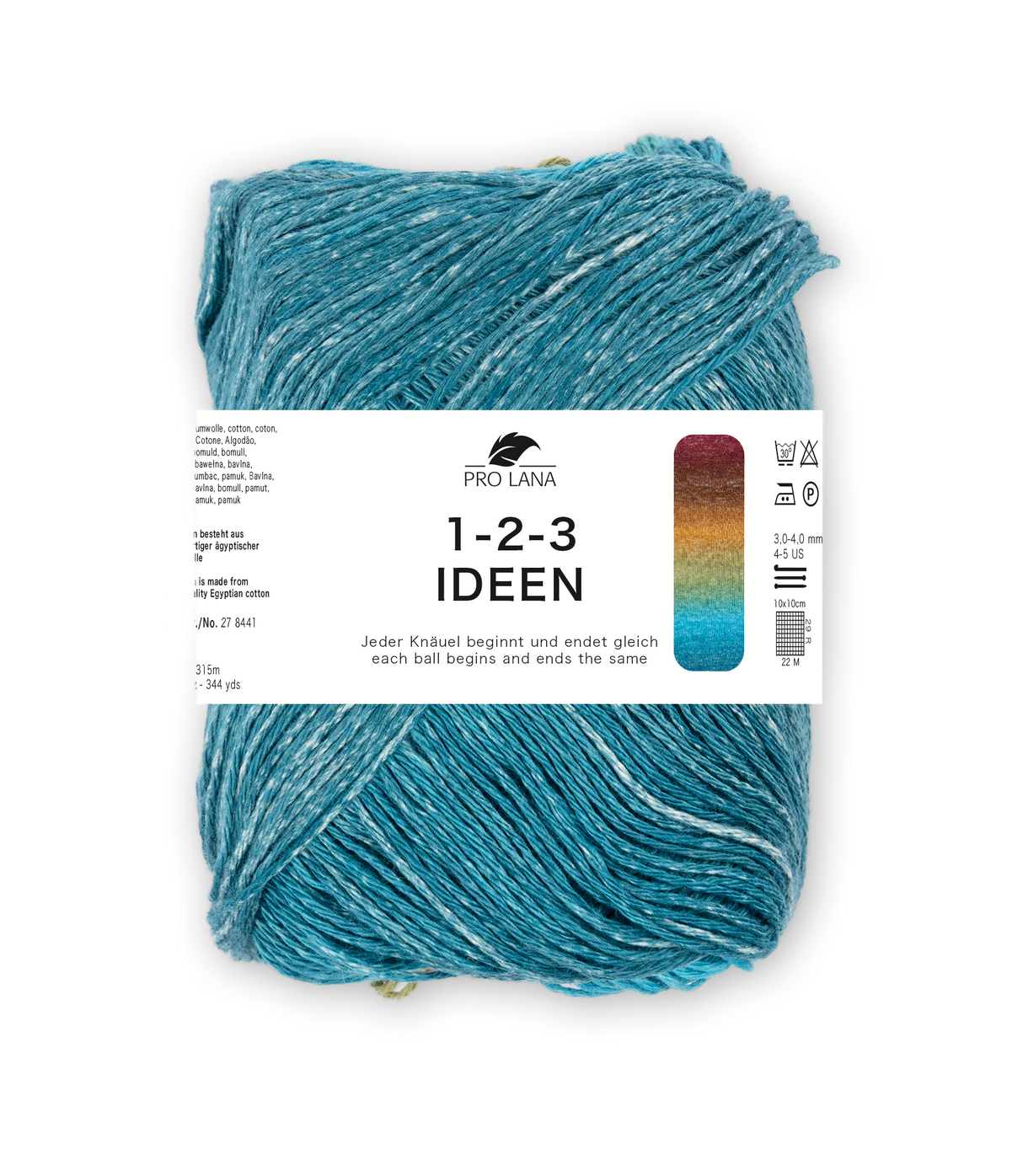 Pro Lana 1-2-3 Ideen 278441.0036 BRAUN/PETROL 100 gr