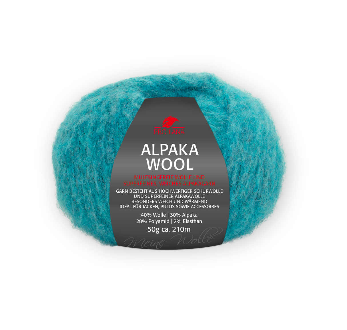 Pro Lana Alpaka Wool 278568.0068 PETROL MELIERT 50 gr