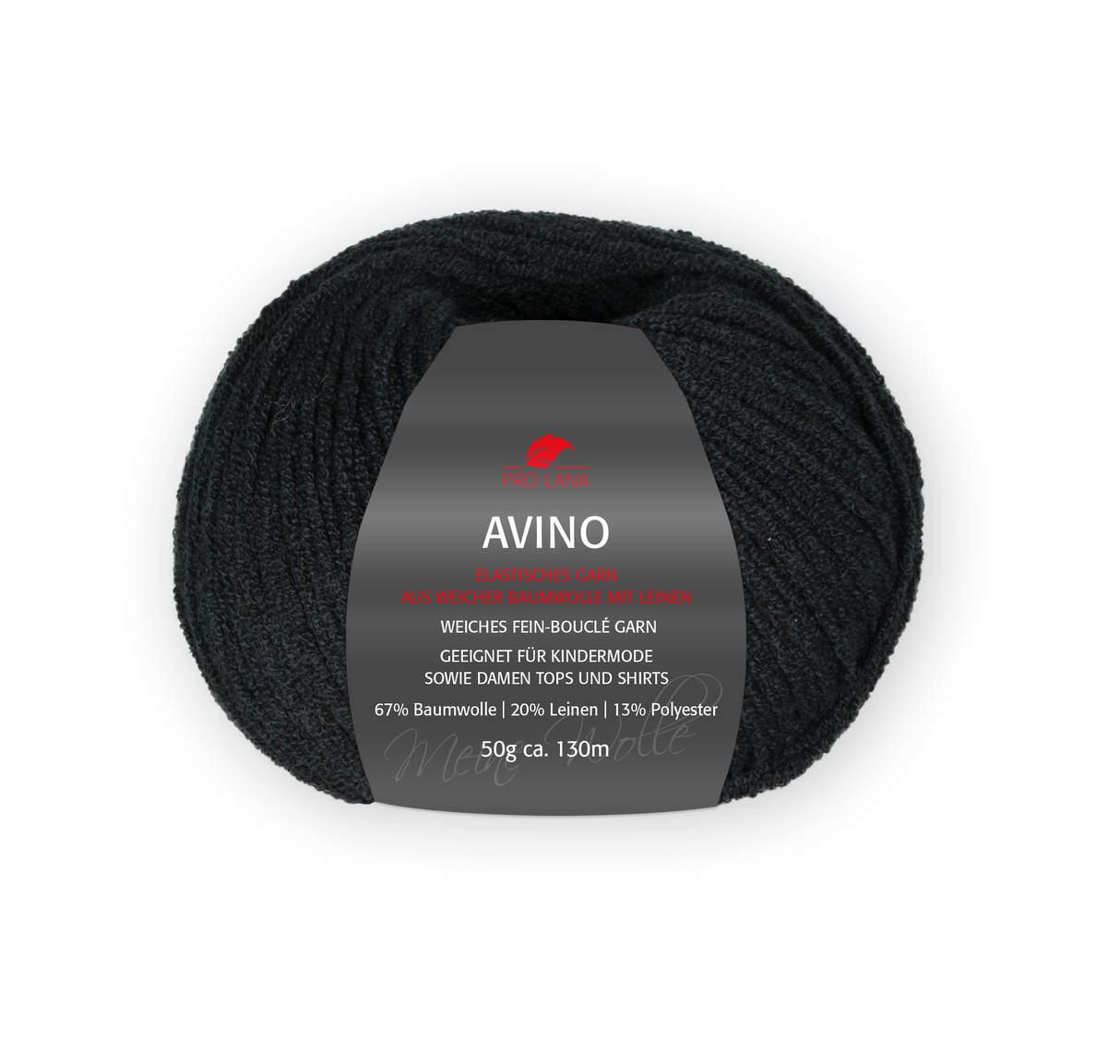 Pro Lana Avino 278601.0099 SCHWARZ 50 gr