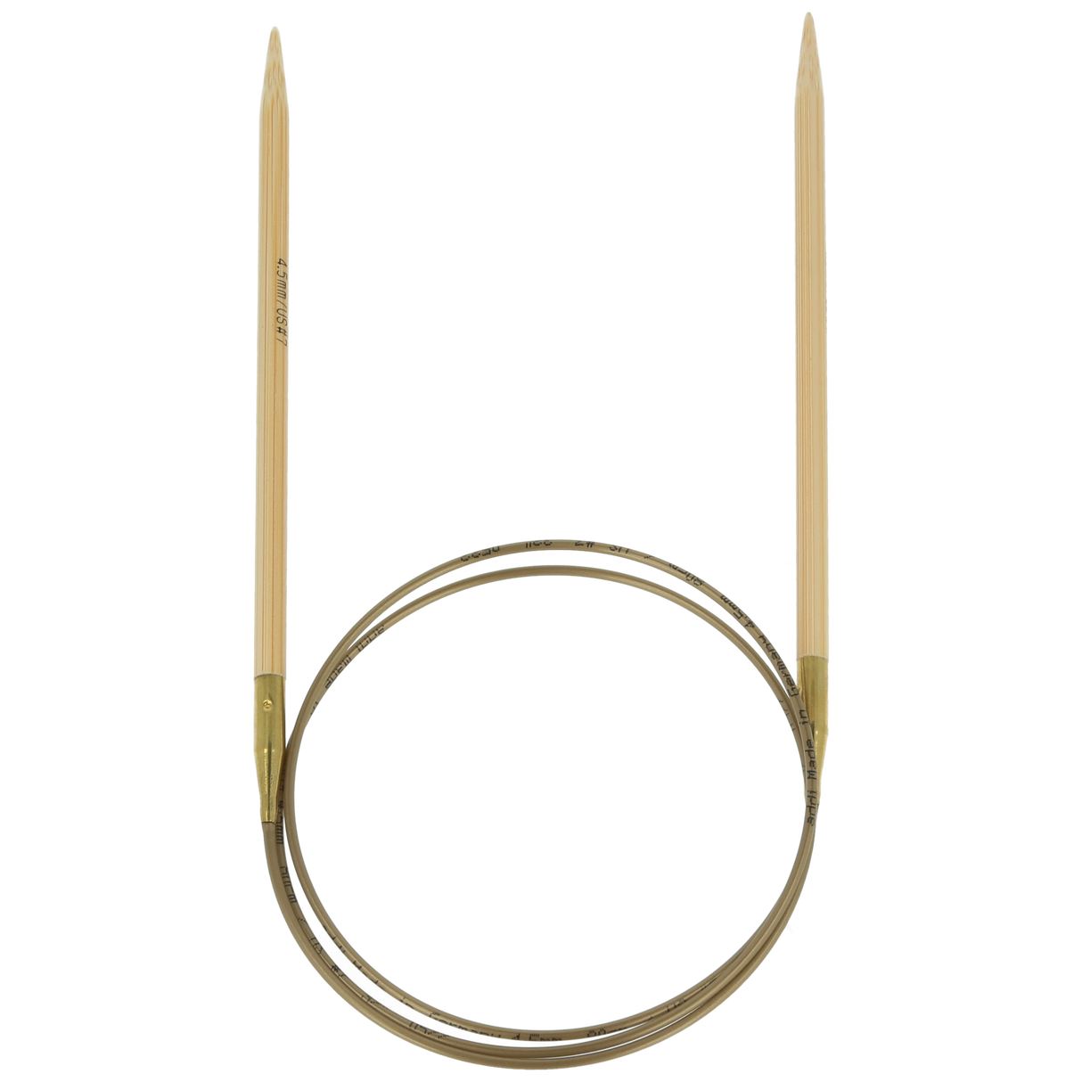 Rundstricknadeln addi Natur Bamboo 80 cm 378