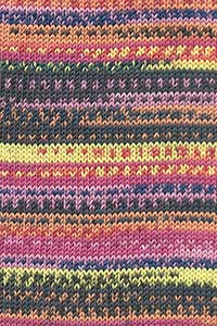 Lang Merino 120 Color 47.0007 VIOLETT/GELB/DUNKELBLAU/TANGER 100 gr