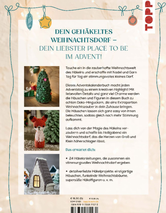 Mein gehäkeltes Weihnachtsdorf Adventskalender