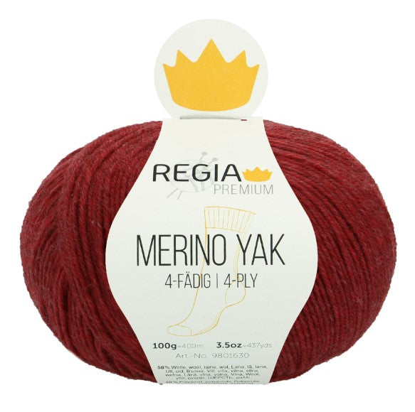 Schachenmayr REGIA Merino Yak 9801630.7507 ROT MELIERT 100 gr