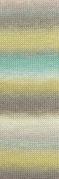 Lang Mille Colori Socks&Lace Luxe 859.0222 MINT/OCKER/OLIVE 100 gr