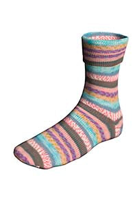 Lang Super Soxx Color 4-Fach 901.0568 ROSA/BRAUN 100 gr