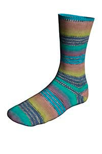 Lang Twinn Soxx 4-Fach 909.0583 BLAU/TUERKIS/HELLGRUEN 100 gr.