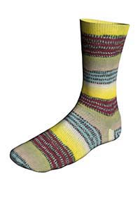Lang Twinn Soxx 4-Fach 909.0585 GELB/BRAUN/HELLBLAU 100 gr.