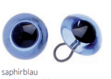 Glorex Glas-Augen mit Oese saphir