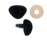 Glorex Nase Samt schwarz