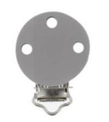 Opry Silikon Schnullerclip....... grau