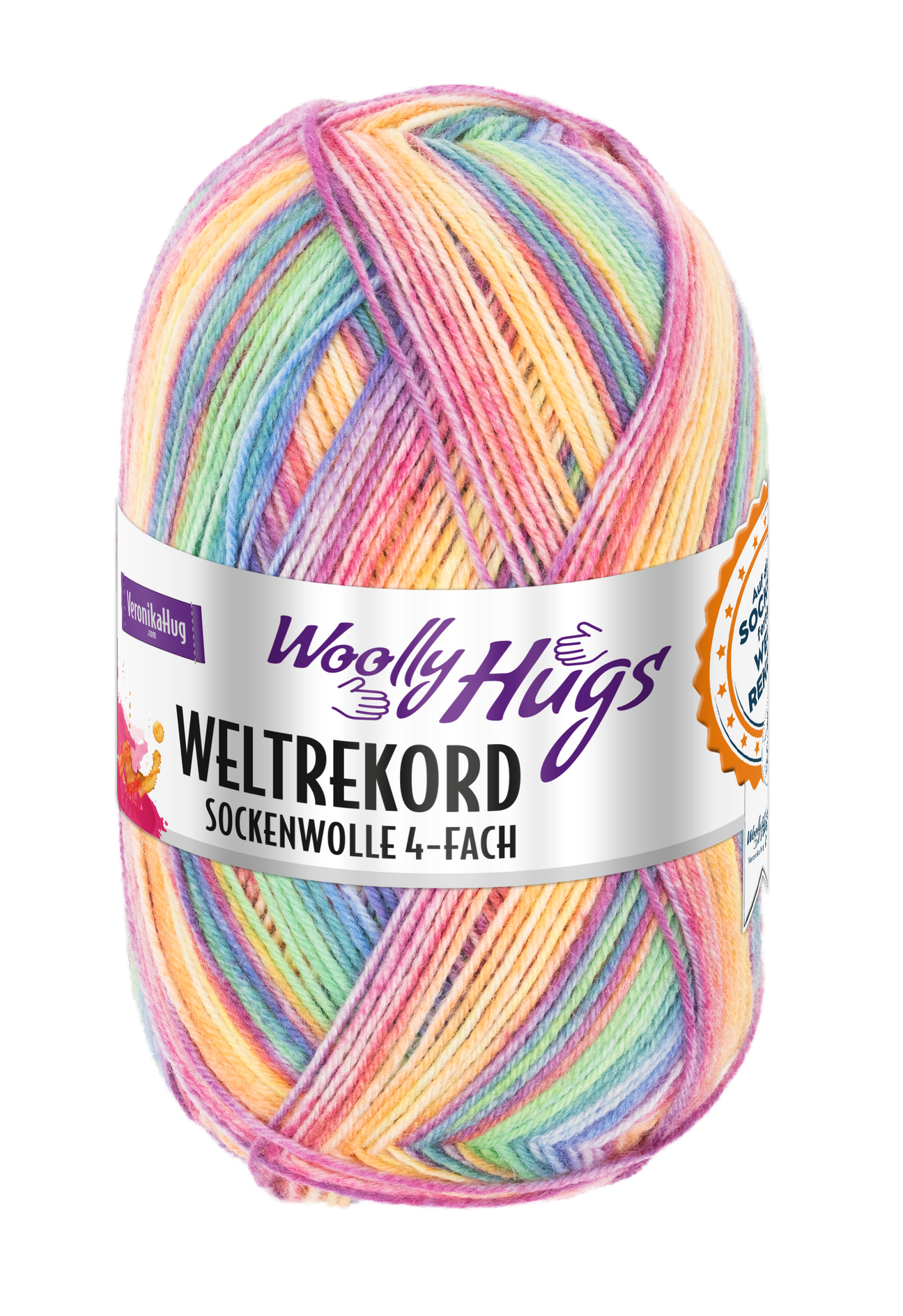 WOOLLY HUGS Weltrekord Sockenwolle 4-fach