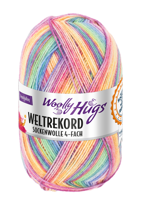 WOOLLY HUGS Weltrekord Sockenwolle 4-fach