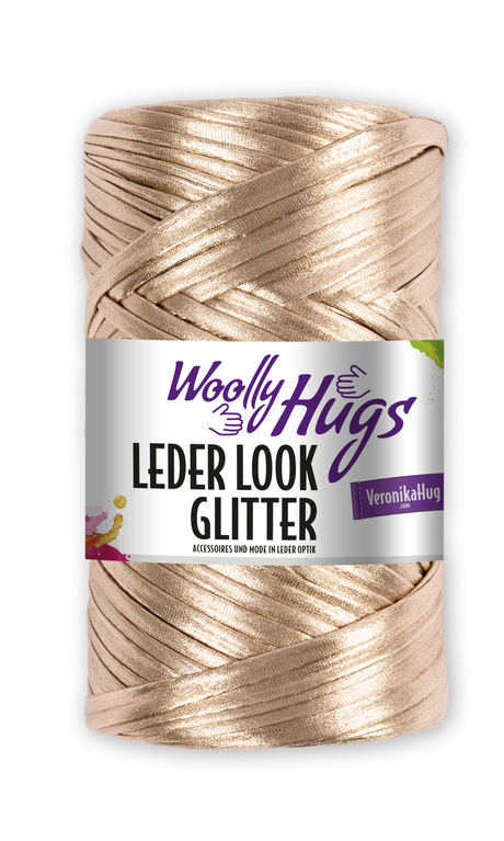 WOOLLY HUGS Leder Look Glitter
