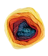 Pro Lana 1-2-3 Ideen 278441.0037 PETROL/ORANGE/GELB 100 gr