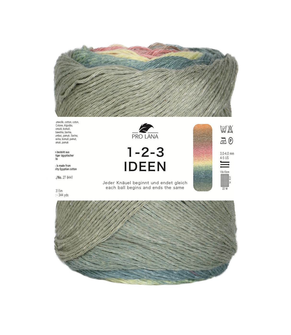 Pro Lana 1-2-3 Ideen 278441.0015 RESEDA/CAMEL 100 gr