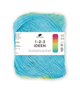 Pro Lana 1-2-3 Ideen 278441.0038 TUERKIS/GRUEN/PINK 100 gr