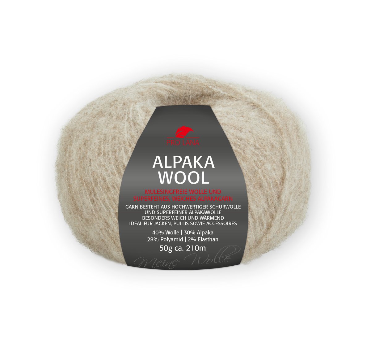 Pro Lana Alpaka Wool 278568.0015 BEIGE MELIERT 50 gr