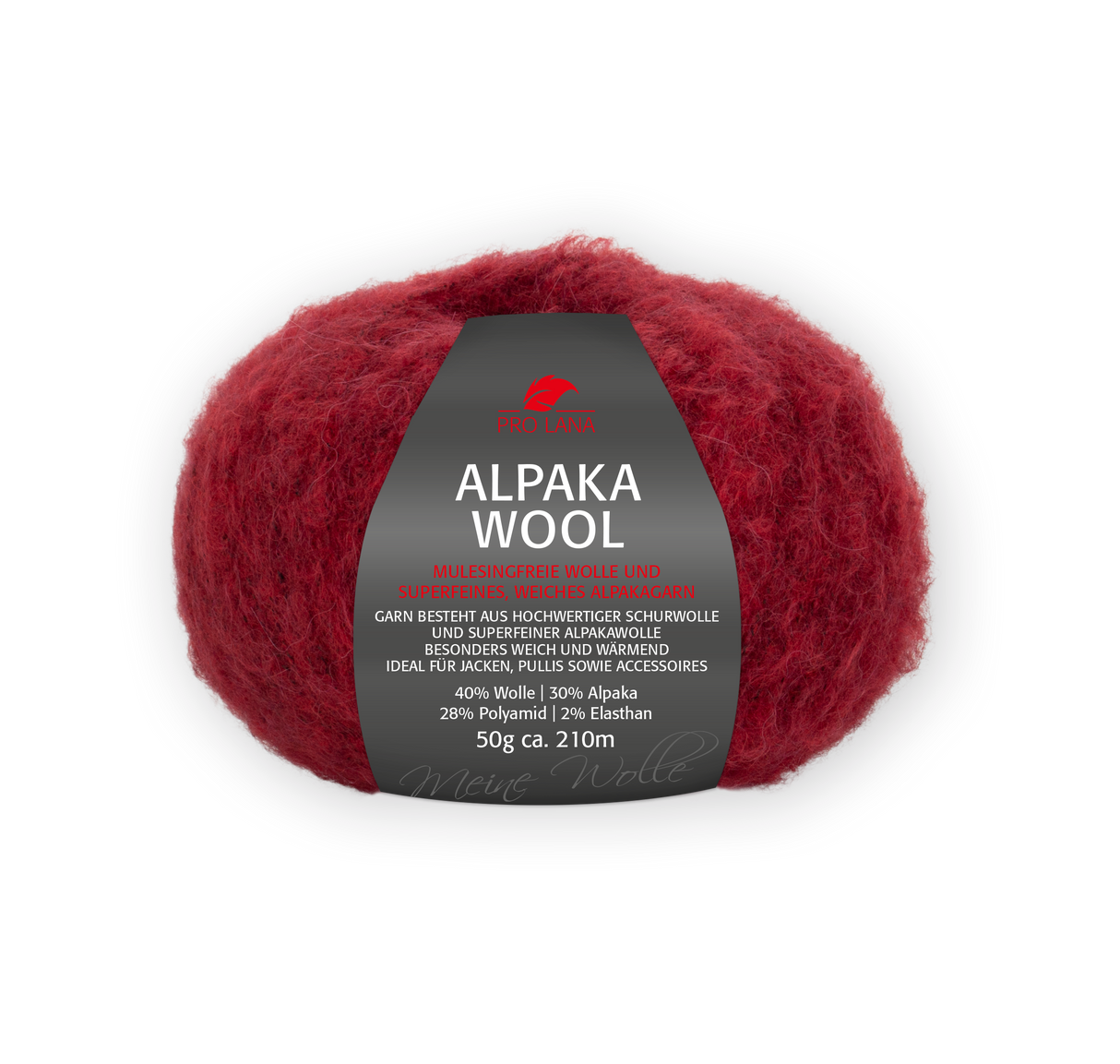 Pro Lana Alpaka Wool 278568.0031 KIRSCHE MELIERT 50 gr