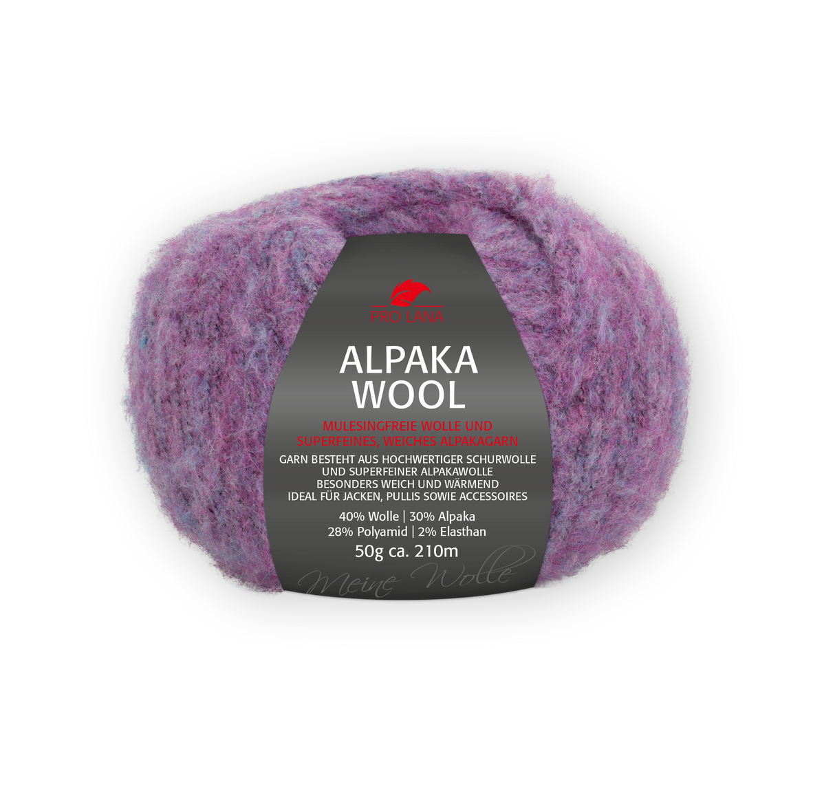 Pro Lana Alpaka Wool 278568.0042 LILA MELIERT 50 gr