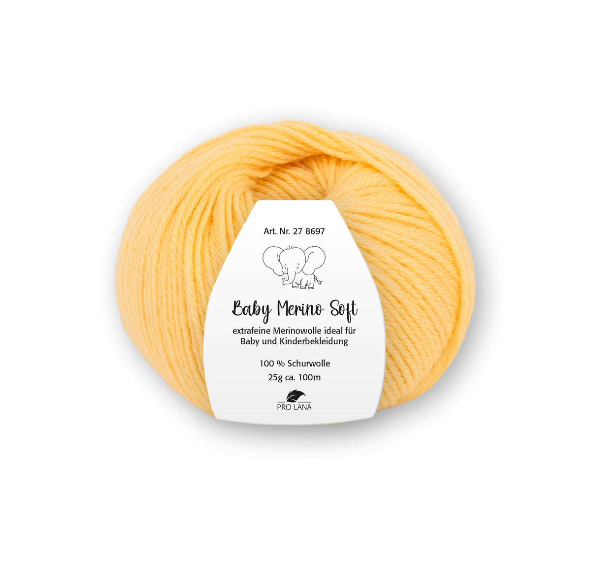Pro Lana Baby Merino Soft 278697.0020 GELB 25 gr