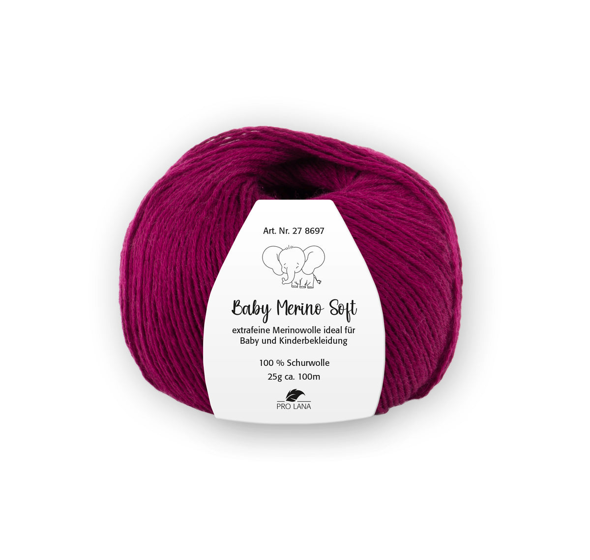 Pro Lana Baby Merino Soft 278697.0038 BORDEAUX 25 gr