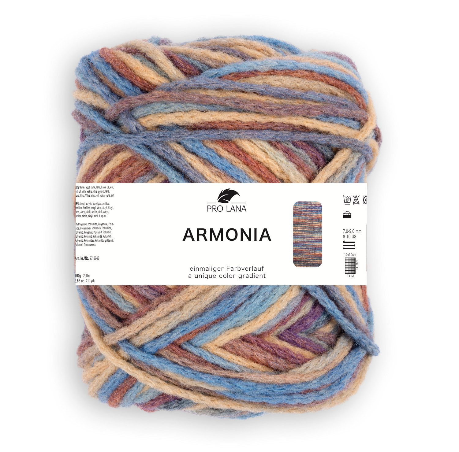 Pro Lana Armonia 278748.0081 CAMEL/LILA/BLAU/ROST 100 gr