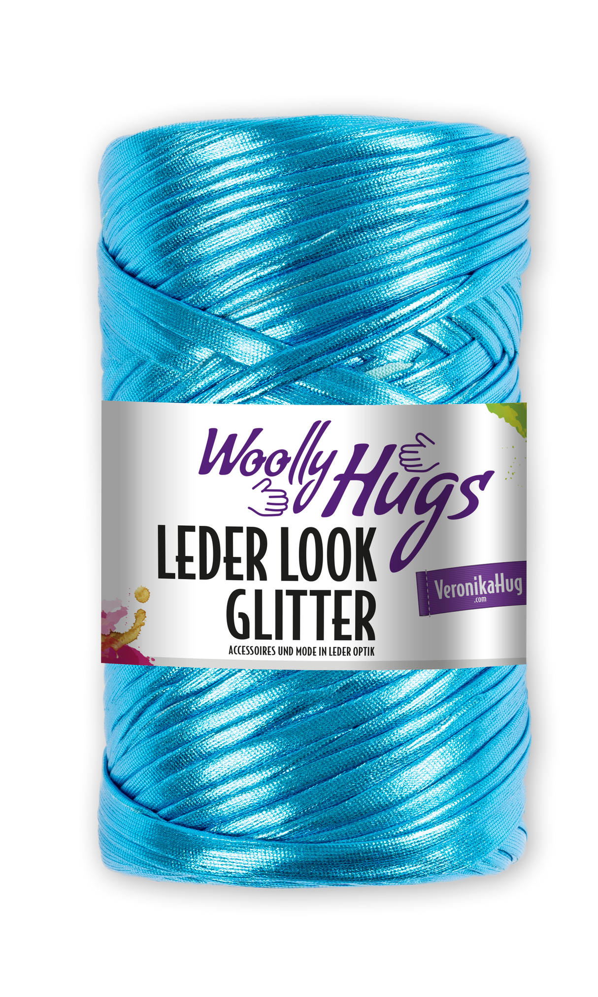 Woolly Hugs Leder Look Glitter 0065