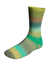 Lang Twinn Soxx Merino 4-fach 648.0554 OLIVE/TUERKIS/BLAU 100 gr