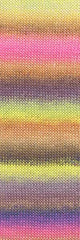 Lang Mille Colori Socks&Lace Luxe 859.0220 HOT PINK/GOLDGELB/BRAUN 100 gr