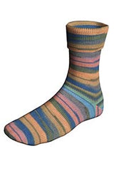 Lang Super Soxx Color 4-Fach  901.0539 LACHS/APRICOT/BLAU/OLIVE 100 gr