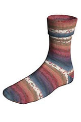 Lang Super Soxx Color 4-Fach  901.0544 VRAUN/DUNKELBLAU 100 gr