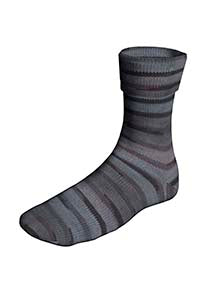 Lang Super Soxx Color 4-Fach  901.0552 GRAU/SCHWARZ 100 gr
