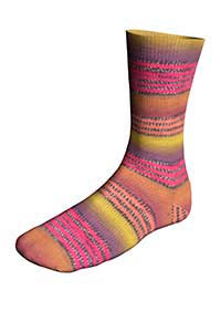 Lang Twinn Soxx 4-Fach 909.0588 PINK/ORANGE/GELB/LAVENDEL 100 gr.