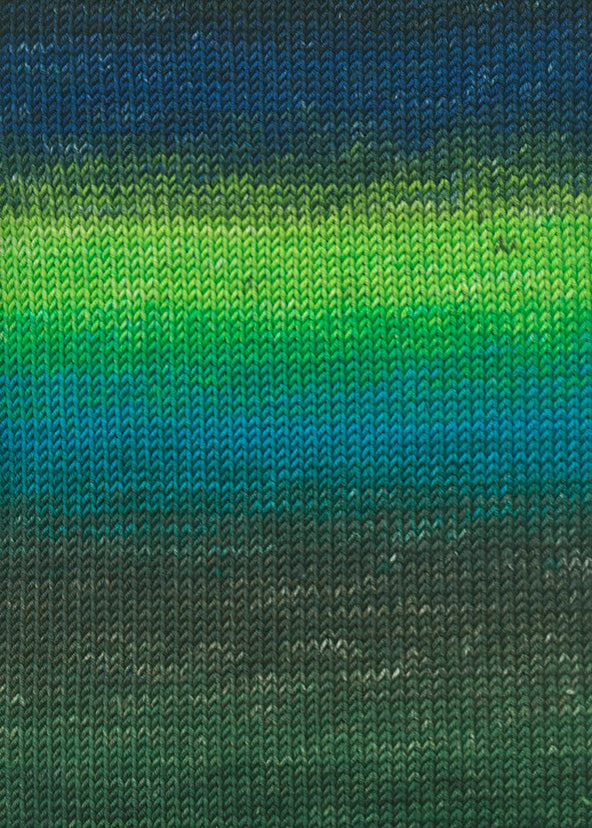 Lang Merino+ Color 926.0204 SCHWARZ/GRUEN/BLAU 100 gr
