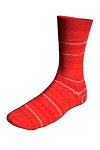 Lang Twinn Soxx 4-Fach 909.0595 DAENEMARK/DUNKELROT/WEISS 100 gr.