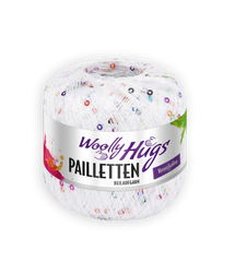 Woolly Hugs Pailletten 278766.306 WEISS / BUNTE PAILLETTEN