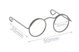 Puppen Brille old Nickel