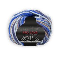 Pro Lana Wash Filz Colori 100 / 0701