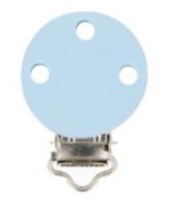 Opry Silikon Schnullerclip.......  hellblau